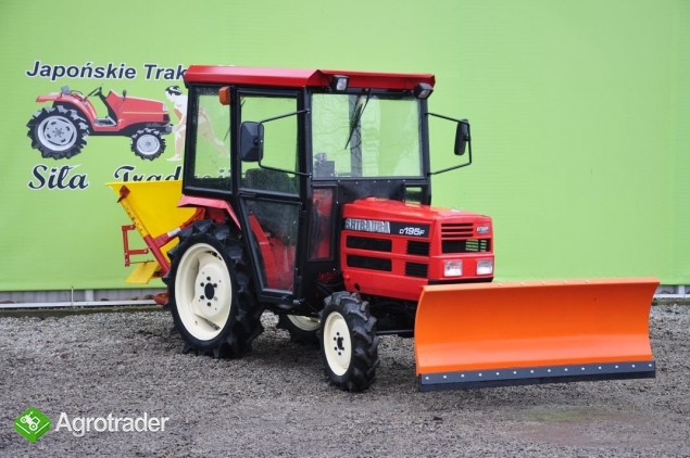traktorek komunalny Shibaura 19KM 4x4 kabina pług