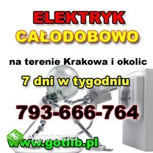 Elektryk Kraków  Tel. 793-666-764